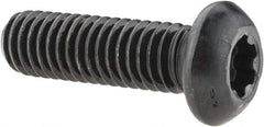 Camcar - 3/8-16 UNC Torx Plus Drive, Button Screw - Alloy Steel, Black Oxide Finish, Fully Threaded, 1-1/4" Length Under Head - Apex Tool & Supply