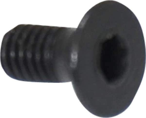 Holo-Krome - M3x0.50 Metric Coarse Hex Socket Drive, 90° Flat Screw - Grade 12.9 Alloy Steel, Black Oxide Finish, 6mm OAL - Apex Tool & Supply