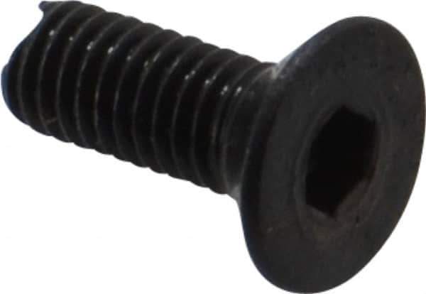 Holo-Krome - M3x0.50 Metric Coarse Hex Socket Drive, 90° Flat Screw - Grade 12.9 Alloy Steel, Black Oxide Finish, 8mm OAL - Apex Tool & Supply