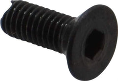 Holo-Krome - M3x0.50 Metric Coarse Hex Socket Drive, 90° Flat Screw - Grade 12.9 Alloy Steel, Black Oxide Finish, 8mm OAL - Apex Tool & Supply