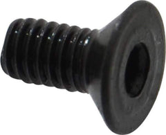Holo-Krome - M4x0.70 Metric Coarse Hex Socket Drive, 90° Flat Screw - Grade 12.9 Alloy Steel, Black Oxide Finish, 8mm OAL - Apex Tool & Supply