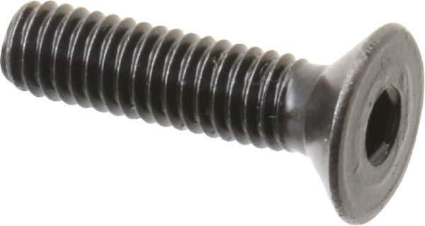Holo-Krome - M4x0.70 Metric Coarse Hex Socket Drive, 90° Flat Screw - Grade 12.9 Alloy Steel, Black Oxide Finish, 16mm OAL - Apex Tool & Supply