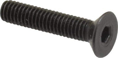 Holo-Krome - M4x0.70 Metric Coarse Hex Socket Drive, 90° Flat Screw - Grade 12.9 Alloy Steel, Black Oxide Finish, 20mm OAL - Apex Tool & Supply
