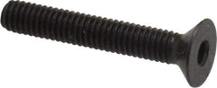 Holo-Krome - M4x0.70 Metric Coarse Hex Socket Drive, 90° Flat Screw - Grade 12.9 Alloy Steel, Black Oxide Finish, 25mm OAL - Apex Tool & Supply