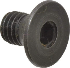 Holo-Krome - M5x0.80 Metric Coarse Hex Socket Drive, 90° Flat Screw - Grade 12.9 Alloy Steel, Black Oxide Finish, Fully Threaded, 8mm OAL - Apex Tool & Supply
