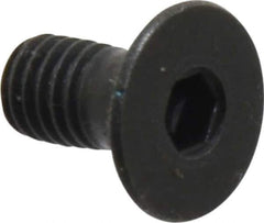 Holo-Krome - M5x0.80 Metric Coarse Hex Socket Drive, 90° Flat Screw - Grade 12.9 Alloy Steel, Black Oxide Finish, Fully Threaded, 10mm OAL - Apex Tool & Supply