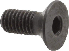 Holo-Krome - M5x0.80 Metric Coarse Hex Socket Drive, 90° Flat Screw - Grade 12.9 Alloy Steel, Black Oxide Finish, Fully Threaded, 12mm OAL - Apex Tool & Supply