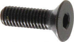 Holo-Krome - M5x0.80 Metric Coarse Hex Socket Drive, 90° Flat Screw - Grade 12.9 Alloy Steel, Black Oxide Finish, Fully Threaded, 16mm OAL - Apex Tool & Supply