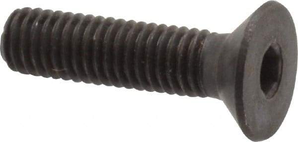 Holo-Krome - M5x0.80 Metric Coarse Hex Socket Drive, 90° Flat Screw - Grade 12.9 Alloy Steel, Black Oxide Finish, Fully Threaded, 20mm OAL - Apex Tool & Supply