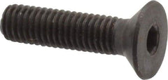 Holo-Krome - M5x0.80 Metric Coarse Hex Socket Drive, 90° Flat Screw - Grade 12.9 Alloy Steel, Black Oxide Finish, Fully Threaded, 20mm OAL - Apex Tool & Supply