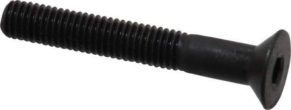 Holo-Krome - M5x0.80 Metric Coarse Hex Socket Drive, 90° Flat Screw - Grade 12.9 Alloy Steel, Black Oxide Finish, Fully Threaded, 35mm OAL - Apex Tool & Supply