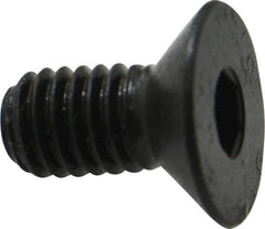 Holo-Krome - M6x1.00 Metric Coarse Hex Socket Drive, 90° Flat Screw - Grade 12.9 Alloy Steel, Black Oxide Finish, Fully Threaded, 12mm OAL - Apex Tool & Supply