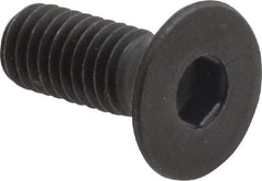 Holo-Krome - M6x1.00 Metric Coarse Hex Socket Drive, 90° Flat Screw - Grade 12.9 Alloy Steel, Black Oxide Finish, Fully Threaded, 16mm OAL - Apex Tool & Supply
