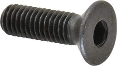 Holo-Krome - M6x1.00 Metric Coarse Hex Socket Drive, 90° Flat Screw - Grade 12.9 Alloy Steel, Black Oxide Finish, Fully Threaded, 20mm OAL - Apex Tool & Supply