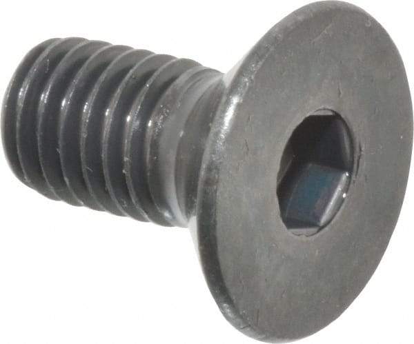Holo-Krome - M8x1.25 Metric Coarse Hex Socket Drive, 90° Flat Screw - Grade 12.9 Alloy Steel, Black Oxide Finish, Fully Threaded, 16mm OAL - Apex Tool & Supply