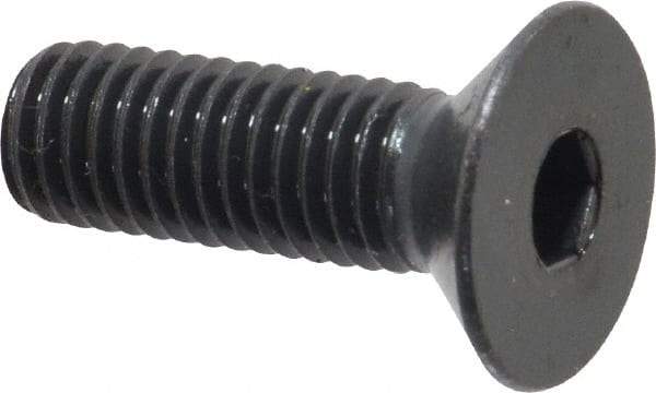 Holo-Krome - M8x1.25 Metric Coarse Hex Socket Drive, 90° Flat Screw - Grade 12.9 Alloy Steel, Black Oxide Finish, Fully Threaded, 25mm OAL - Apex Tool & Supply