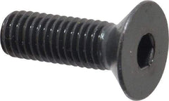 Holo-Krome - M8x1.25 Metric Coarse Hex Socket Drive, 90° Flat Screw - Grade 12.9 Alloy Steel, Black Oxide Finish, Fully Threaded, 25mm OAL - Apex Tool & Supply