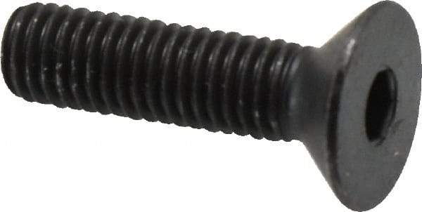 Holo-Krome - M8x1.25 Metric Coarse Hex Socket Drive, 90° Flat Screw - Grade 12.9 Alloy Steel, Black Oxide Finish, Fully Threaded, 30mm OAL - Apex Tool & Supply