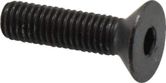Holo-Krome - M8x1.25 Metric Coarse Hex Socket Drive, 90° Flat Screw - Grade 12.9 Alloy Steel, Black Oxide Finish, Fully Threaded, 30mm OAL - Apex Tool & Supply