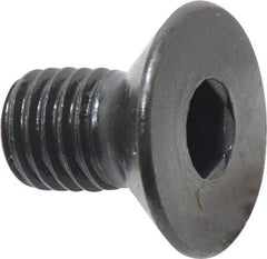 Holo-Krome - M12x1.75 Metric Coarse Hex Socket Drive, 90° Flat Screw - Grade 12.9 Alloy Steel, Black Oxide Finish, Fully Threaded, 20mm OAL - Apex Tool & Supply