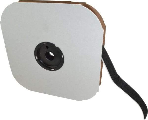 VELCRO Brand - 1" Wide x 25 Yd Long Adhesive Backed Loop Roll - Continuous Roll, Black - Apex Tool & Supply