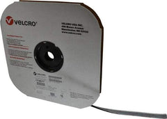 VELCRO Brand - 5/8" Wide x 10 Yd Long Adhesive Backed Loop Roll - Continuous Roll, Black - Apex Tool & Supply