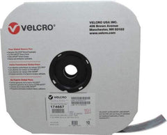 VELCRO Brand - 1" Wide x 10 Yd Long Adhesive Backed Loop Roll - Continuous Roll, Black - Apex Tool & Supply