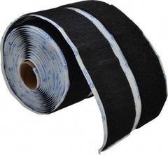 VELCRO Brand - 2" Wide x 5 Yd Long Adhesive Backed Hook & Loop Roll - Continuous Roll, Black - Apex Tool & Supply