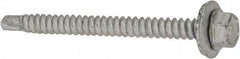 Elco - #12-14, Hex Washer Head, Hex Drive, 2-1/2" Length Under Head, #3 Point, Self Drilling Screw - Steel - Apex Tool & Supply