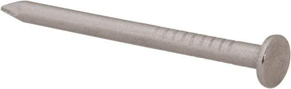 Made in USA - 4D, 14 Gauge, 1-1/2" OAL Common Nails - Smooth Shank, T304 Stainless Steel - Apex Tool & Supply
