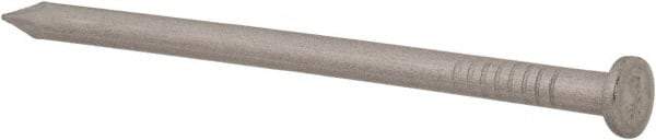 Made in USA - 8D, 10 Gauge, 2-1/2" OAL Common Nails - Smooth Shank, T304 Stainless Steel - Apex Tool & Supply