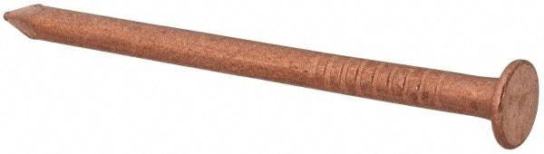Made in USA - 5D, 12 Gauge, 1-3/4" OAL Common Nails - Smooth Shank, Copper - Apex Tool & Supply