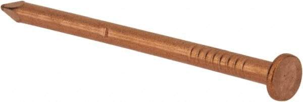 Made in USA - 6D, 11 Gauge, 2" OAL Common Nails - Smooth Shank, Copper - Apex Tool & Supply