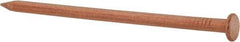 Made in USA - 16D, 8 Gauge, 3-1/2" OAL Common Nails - Smooth Shank, Copper - Apex Tool & Supply