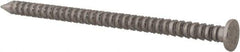 Made in USA - 8D, 10 Gauge, 2-1/2" OAL Common Nails - Ring Shank, 316 Stainless Steel - Apex Tool & Supply