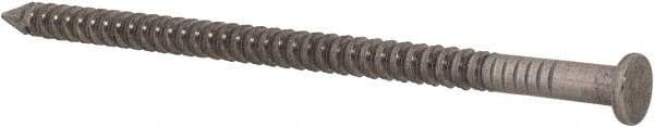 Made in USA - 10D, 9 Gauge, 3" OAL Common Nails - Ring Shank, 316 Stainless Steel - Apex Tool & Supply