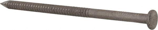 Made in USA - 20D, 6 Gauge, 4" OAL Common Nails - Ring Shank, 316 Stainless Steel - Apex Tool & Supply