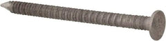 Made in USA - 4D, 12 Gauge, 1-1/2" OAL Common Nails - Ring Shank, 18-8 Stainless Steel - Apex Tool & Supply