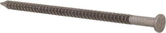 Made in USA - 12D, 9 Gauge, 3-1/4" OAL Common Nails - Ring Shank, T304 Stainless Steel - Apex Tool & Supply