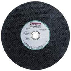 Makita - 14" Cutoff Wheel - 1/8" Thick, 1" Arbor, 5,000 Max RPM, Use with Gas Powered Saws - Apex Tool & Supply