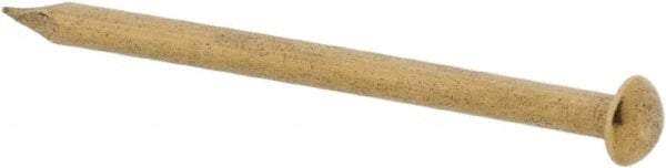 Made in USA - 16 Gauge, 1" OAL Escutcheon Pin Nails - Smooth Shank, Brass, Bright Finish - Apex Tool & Supply