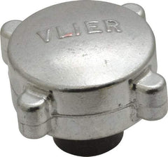 Vlier - 3/8-16 Aluminum Thumb Screw - 2" Head Diam x 13/16" Head Height - Apex Tool & Supply