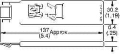 Made in USA - Steel, Clip On, Quarter Turn Stud Receptacle - Medium #82 Stud Series - Apex Tool & Supply