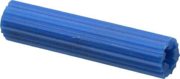 Value Collection - 5/16" Diam, 5/16" Drill, 1-1/2" OAL, 1-1/8" Min Embedment Plug Concrete Anchor - Plastic - Apex Tool & Supply