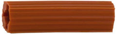 Value Collection - 5/8" Diam, 5/8" Drill, 3" OAL, 1-9/16" Min Embedment Plug Concrete Anchor - Plastic - Apex Tool & Supply
