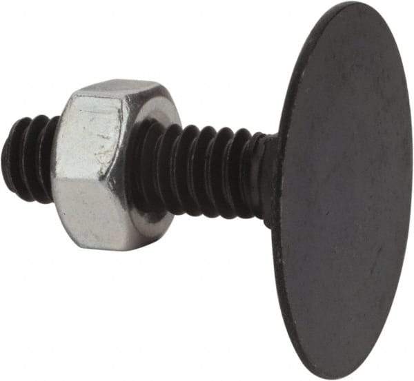 Value Collection - 1/4-20, 1" OAL, 31/32" Head Diam, Steel Elevator Bolt - Uncoated, Flat Head, UNC Thread, Grade 2 - Apex Tool & Supply