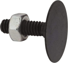 Value Collection - 1/4-20, 1" OAL, 31/32" Head Diam, Steel Elevator Bolt - Uncoated, Flat Head, UNC Thread, Grade 2 - Apex Tool & Supply
