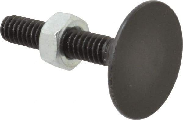 Value Collection - 1/4-20, 1-1/2" OAL, 31/32" Head Diam, Steel Elevator Bolt - Uncoated, Flat Head, UNC Thread, Grade 2 - Apex Tool & Supply