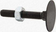 Value Collection - 1/4-20, 1-3/4" OAL, 31/32" Head Diam, Steel Elevator Bolt - Uncoated, Flat Head, UNC Thread, Grade 2 - Apex Tool & Supply