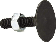 Value Collection - 5/16-18, 1-1/2" OAL, 1-3/16" Head Diam, Steel Elevator Bolt - Uncoated, Flat Head, UNC Thread, Grade 2 - Apex Tool & Supply